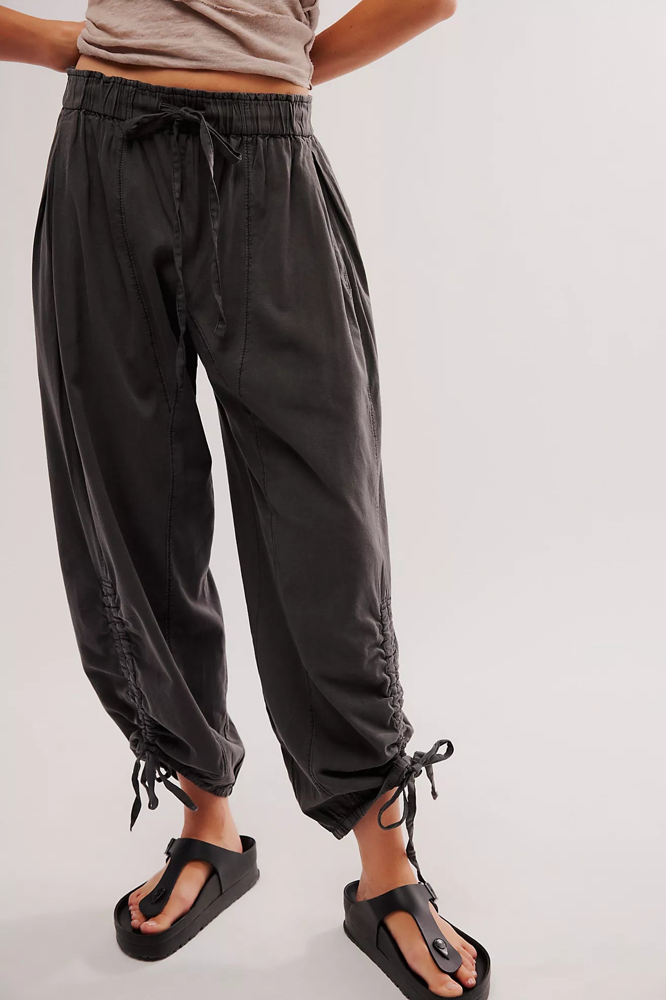 Hadley Poplin Pant in Black