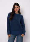 Aridane Knit Sweater in Blue Merle