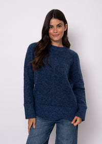 Aridane Knit Sweater in Blue Merle