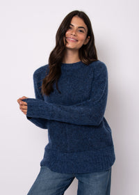 Aridane Knit Sweater in Blue Merle