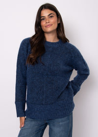 Aridane Knit Sweater in Blue Merle