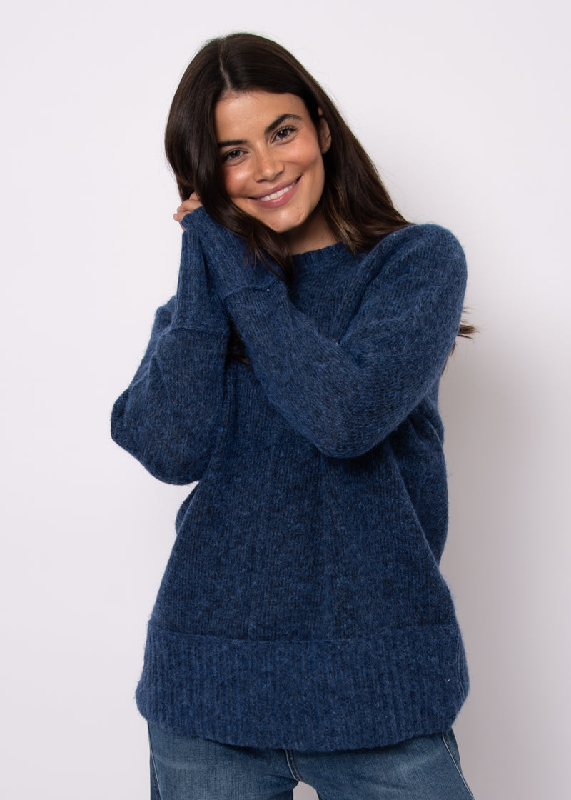 Aridane Knit Sweater in Blue Merle