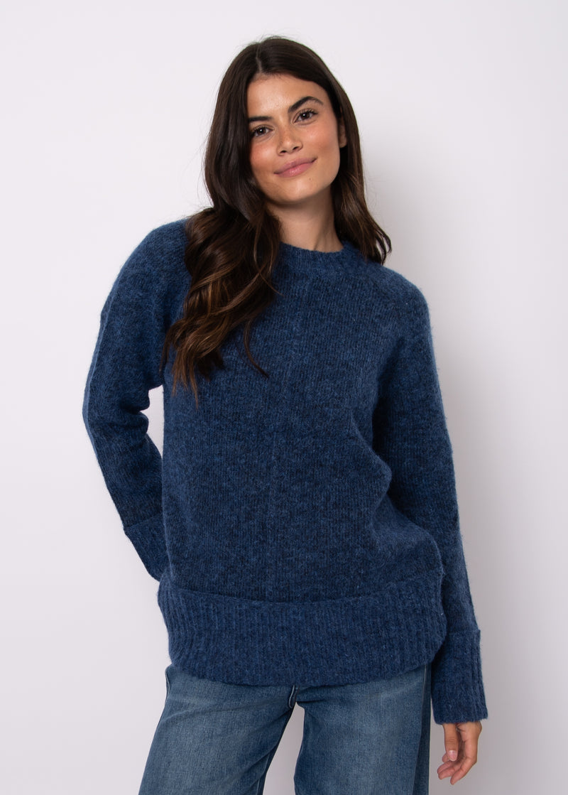 Aridane Knit Sweater in Blue Merle