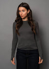Hira Long Sleeve in Dark Charcoal