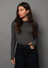 Hira Long Sleeve in Dark Charcoal
