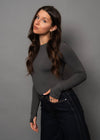 Hira Long Sleeve in Dark Charcoal