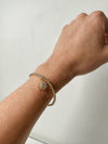 14K Gold Filled Bracelet with Sun Charm | KRUSH x SASKIA | Leave On