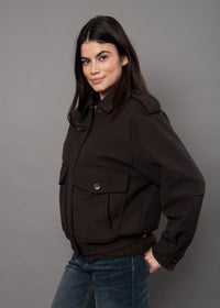 Mikaya Bomber with Faux Fur Collar