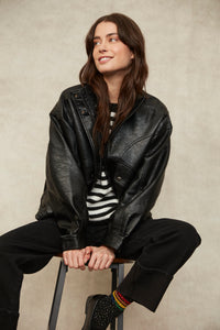 Mirana PU Bomber Jacket