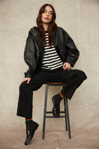 Mirana PU Bomber Jacket
