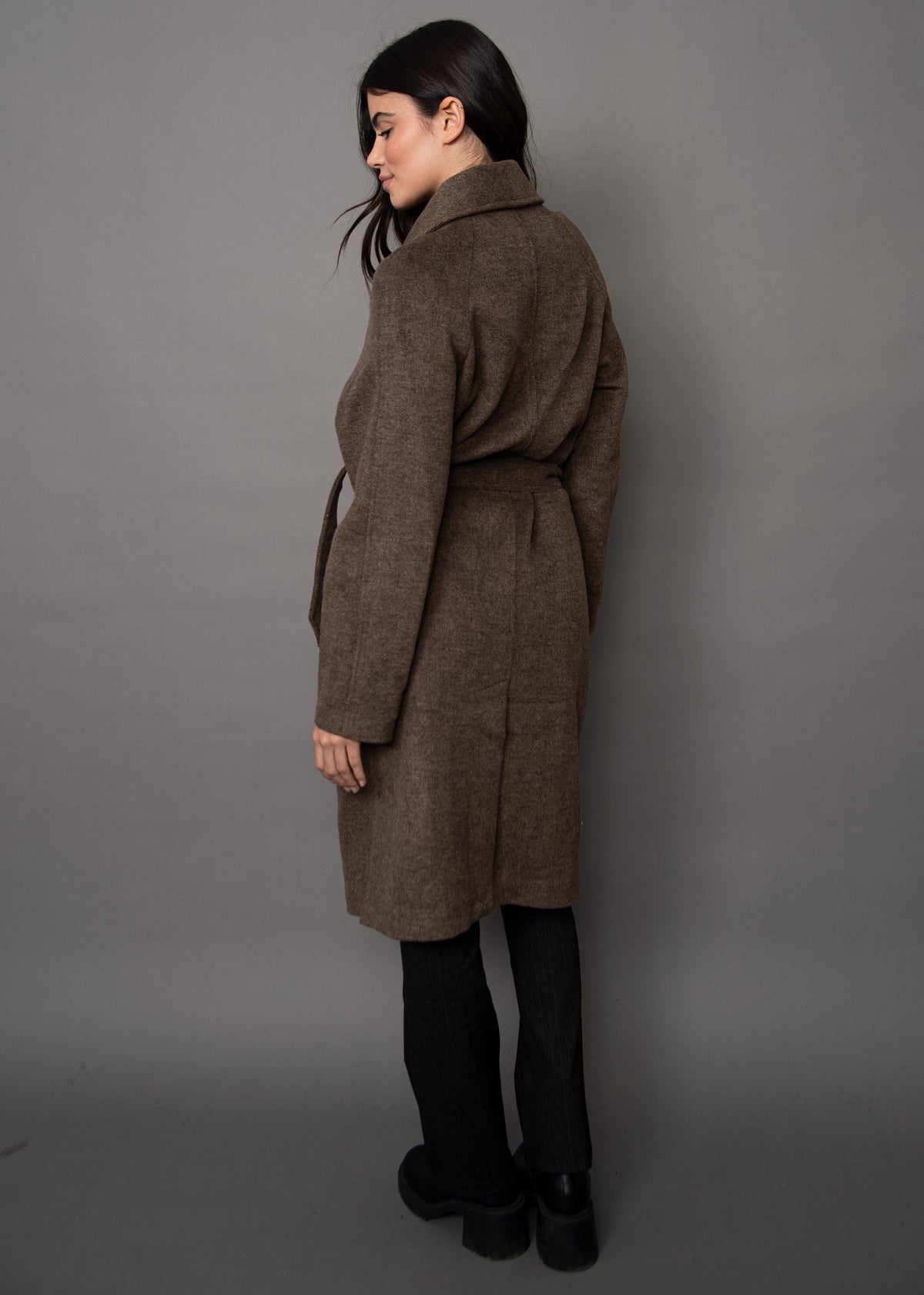 Cassiopeia Shawl Collar Wrap Coat