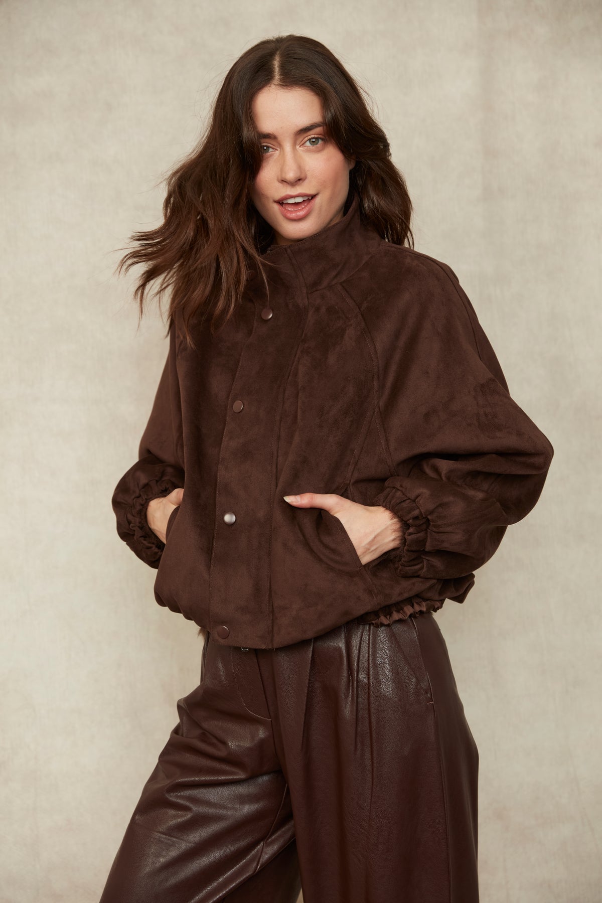 Mia Faux Suede Jacket