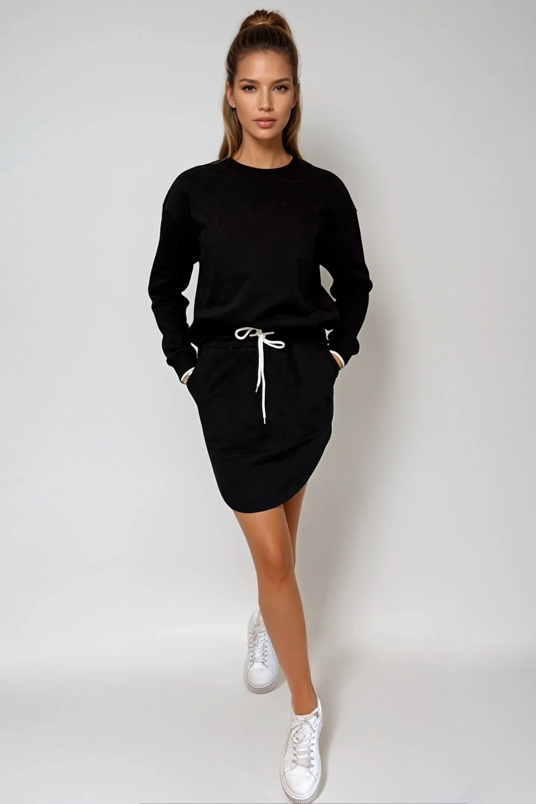 Clara Skirt Set in Black