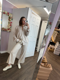 Linen Pant in Beige