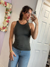Maria 23 Tank Top | Dark Forest
