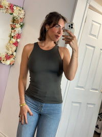 Maria 23 Tank Top | Dark Forest