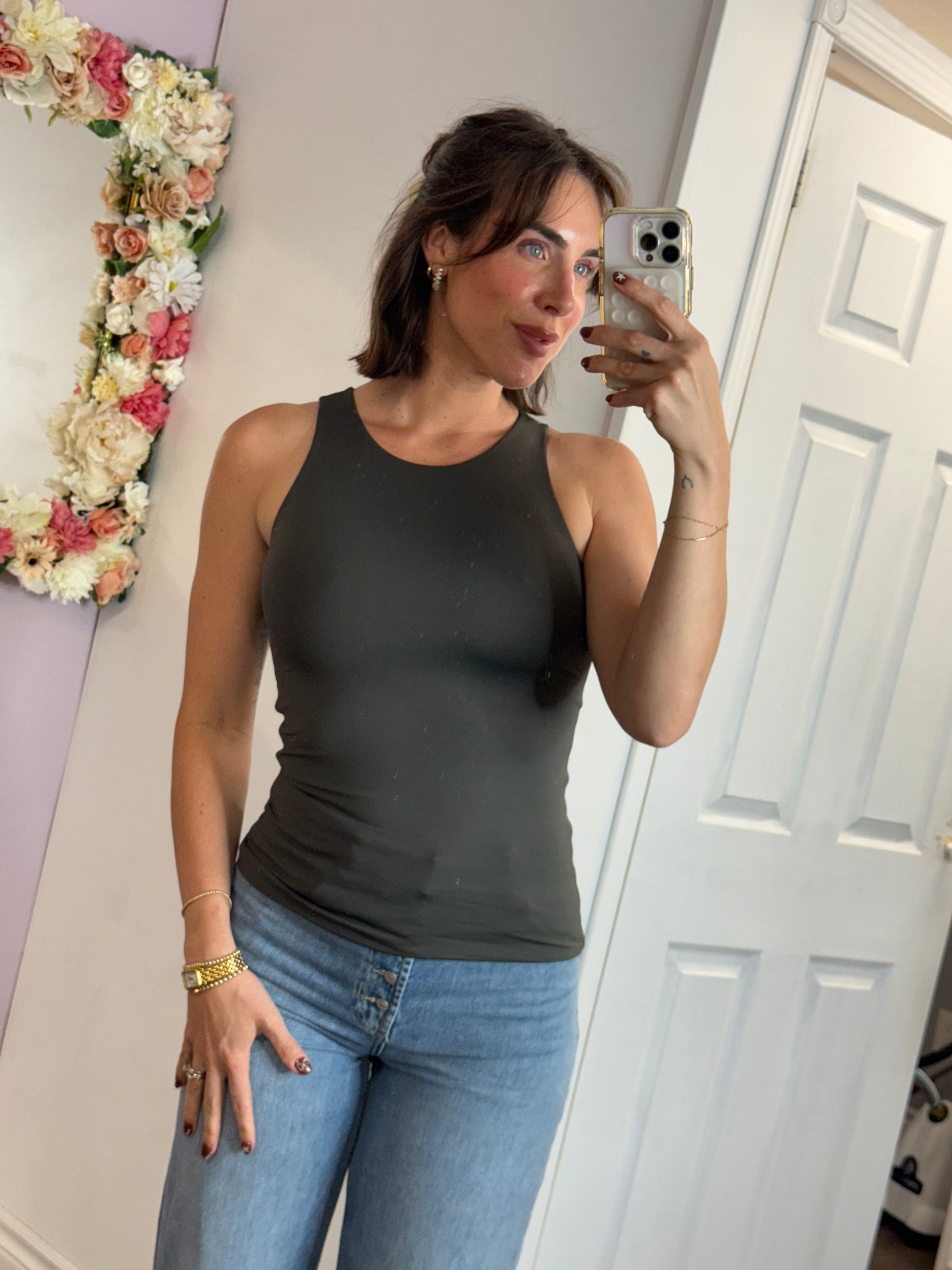 Maria 23 Tank Top | Dark Forest