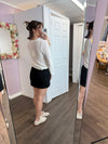 Asymmetrical Skort in Black