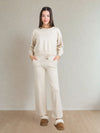 Odette Knit Pant Set in Ivory