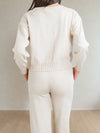 Odette Knit Pant Set in Ivory