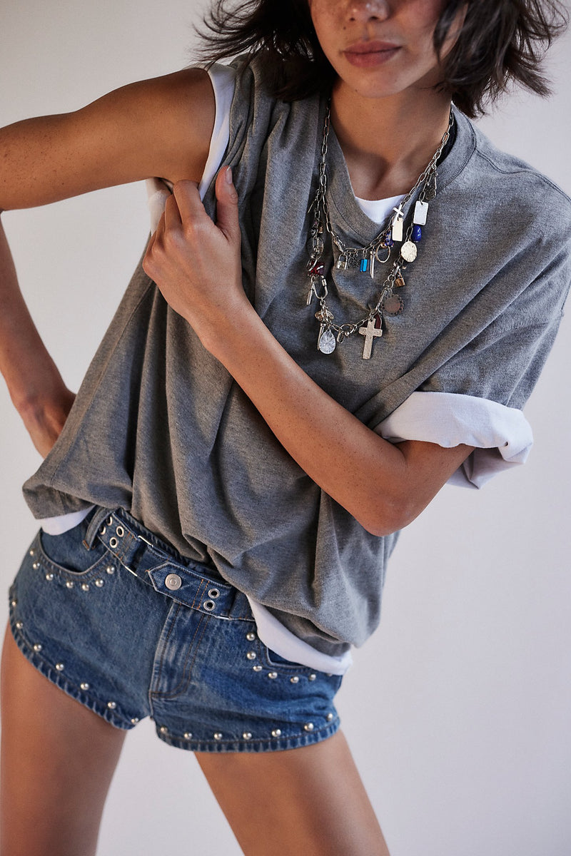 Perfect Oversized Tee in Grey