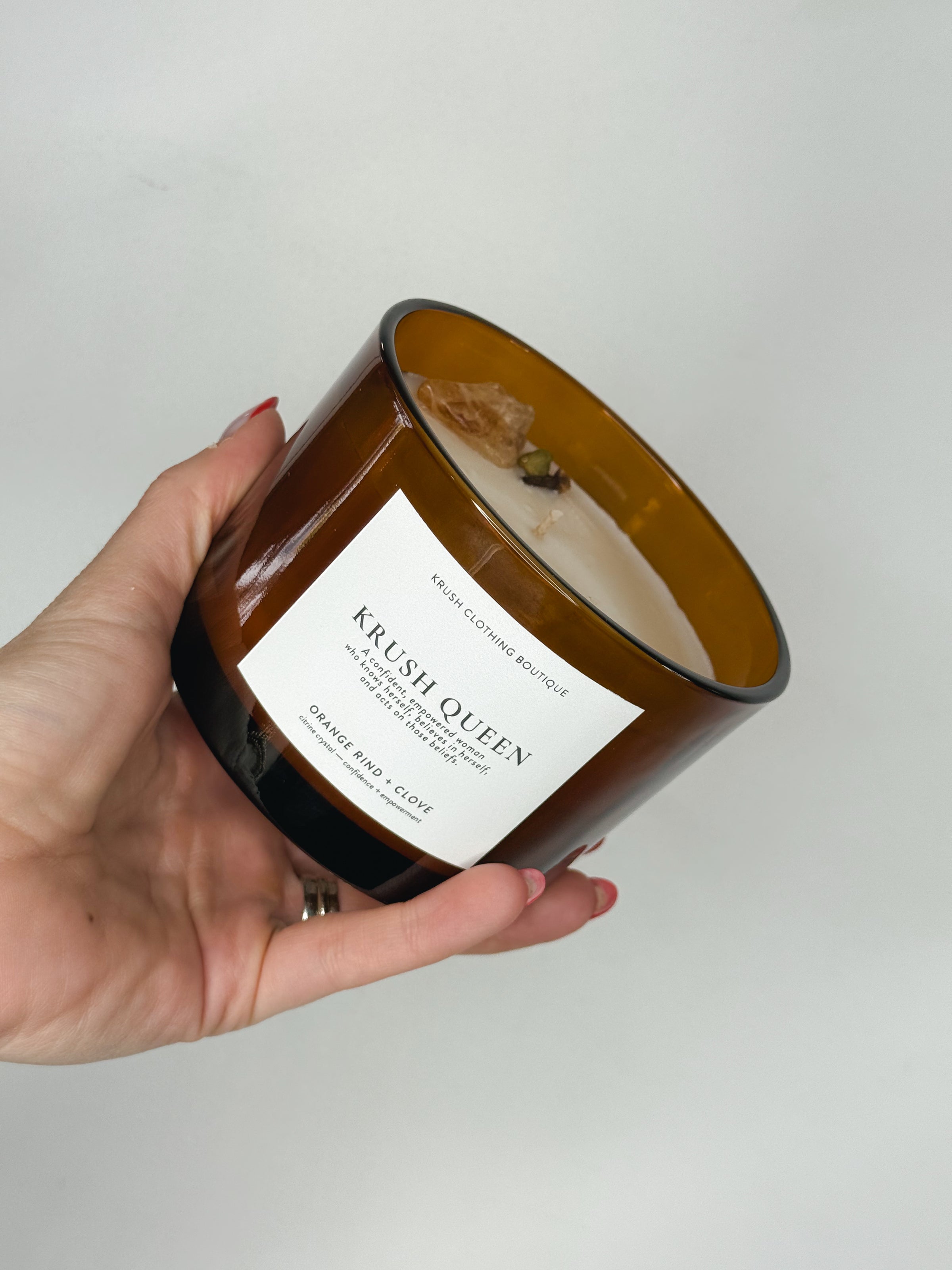 KRUSH QUEEN Candle | Orange Rind + Clove | 14oz