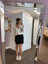 Asymmetrical Skort in Black