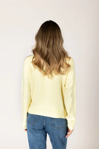 Aisha Bow Cardigan in Lemonade