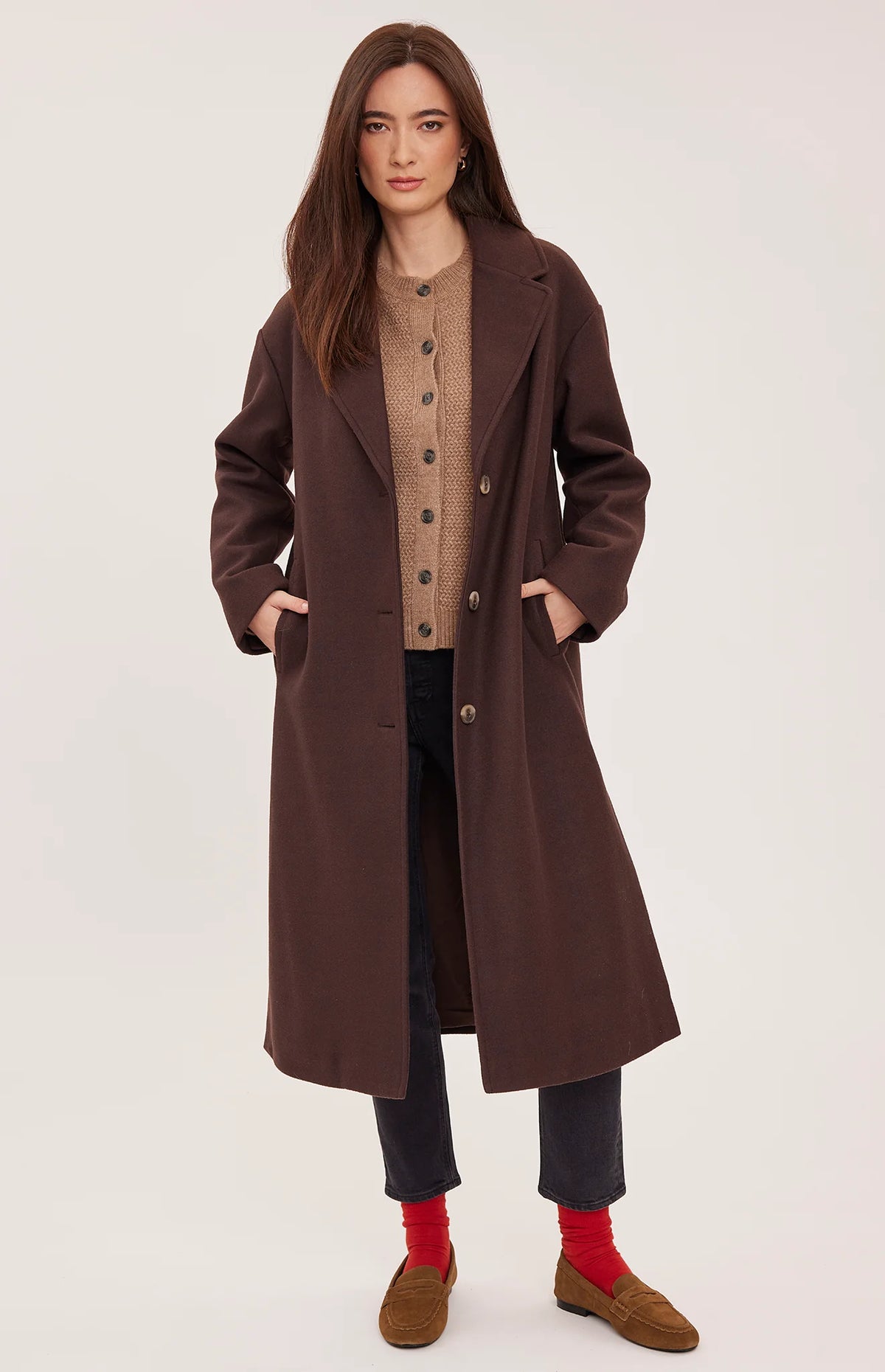 Agatha Coat in Chocolate