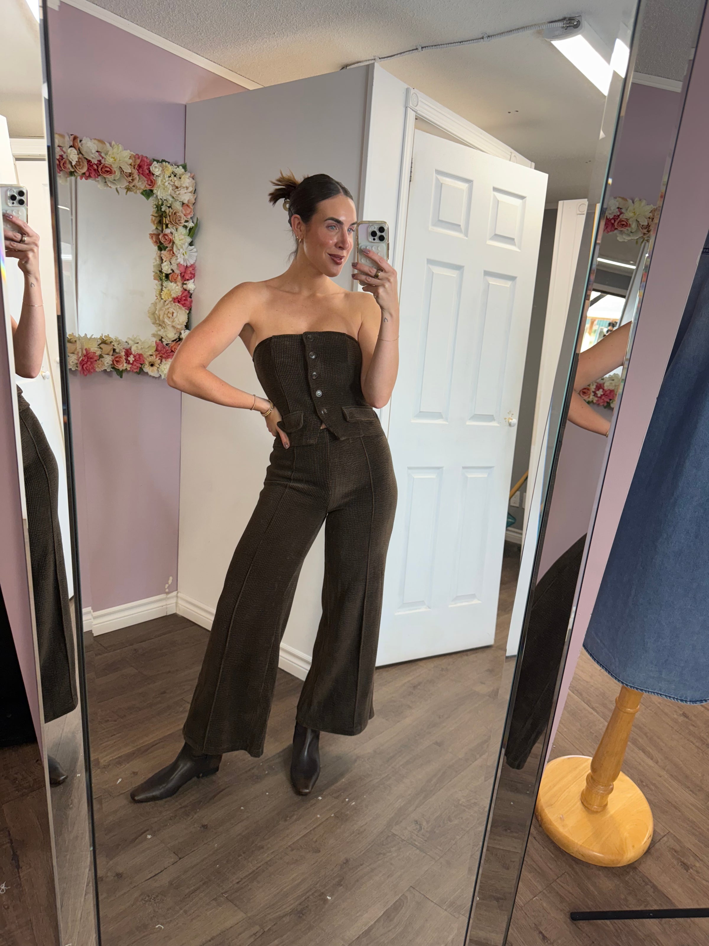 Mystique Tube Vest Wide Leg Jumpsuit