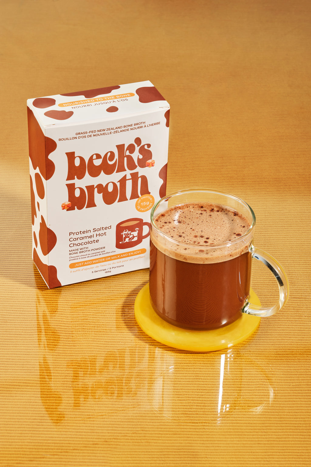 Beck's Broth | Salted Caramel Hot Chocolate Bone Broth | 5 Pack Carton ...