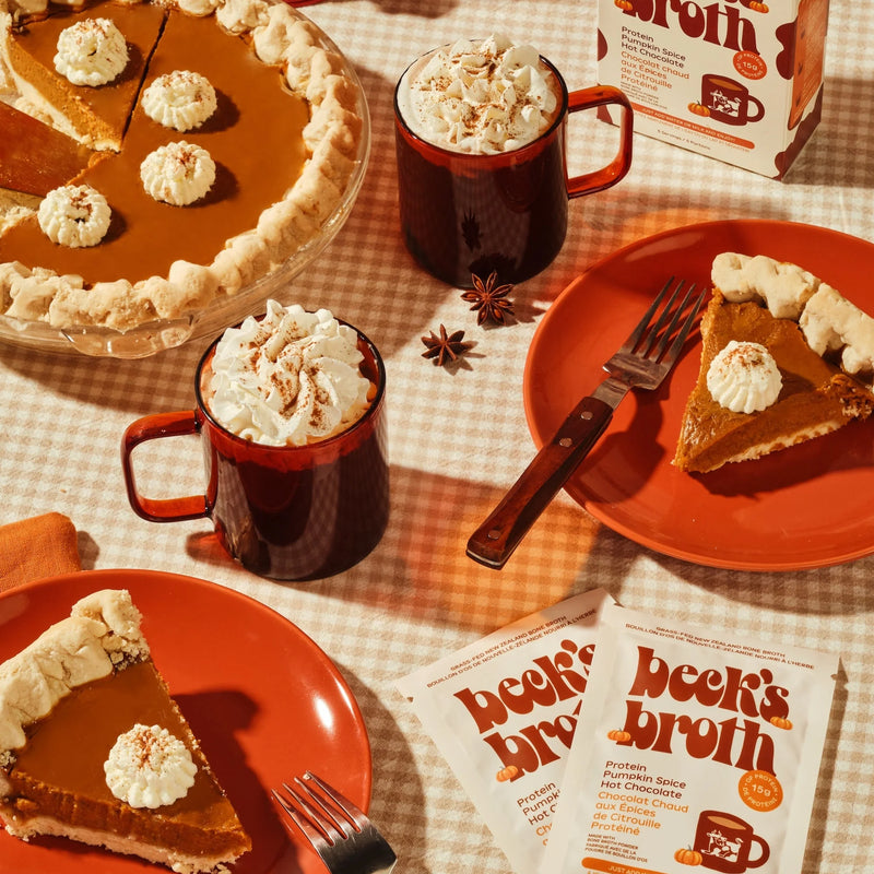 Beck's Broth | Pumpkin Spice Hot Chocolate Bone Broth | Single Serving