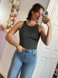 Maria 23 Tank Top | Dark Forest