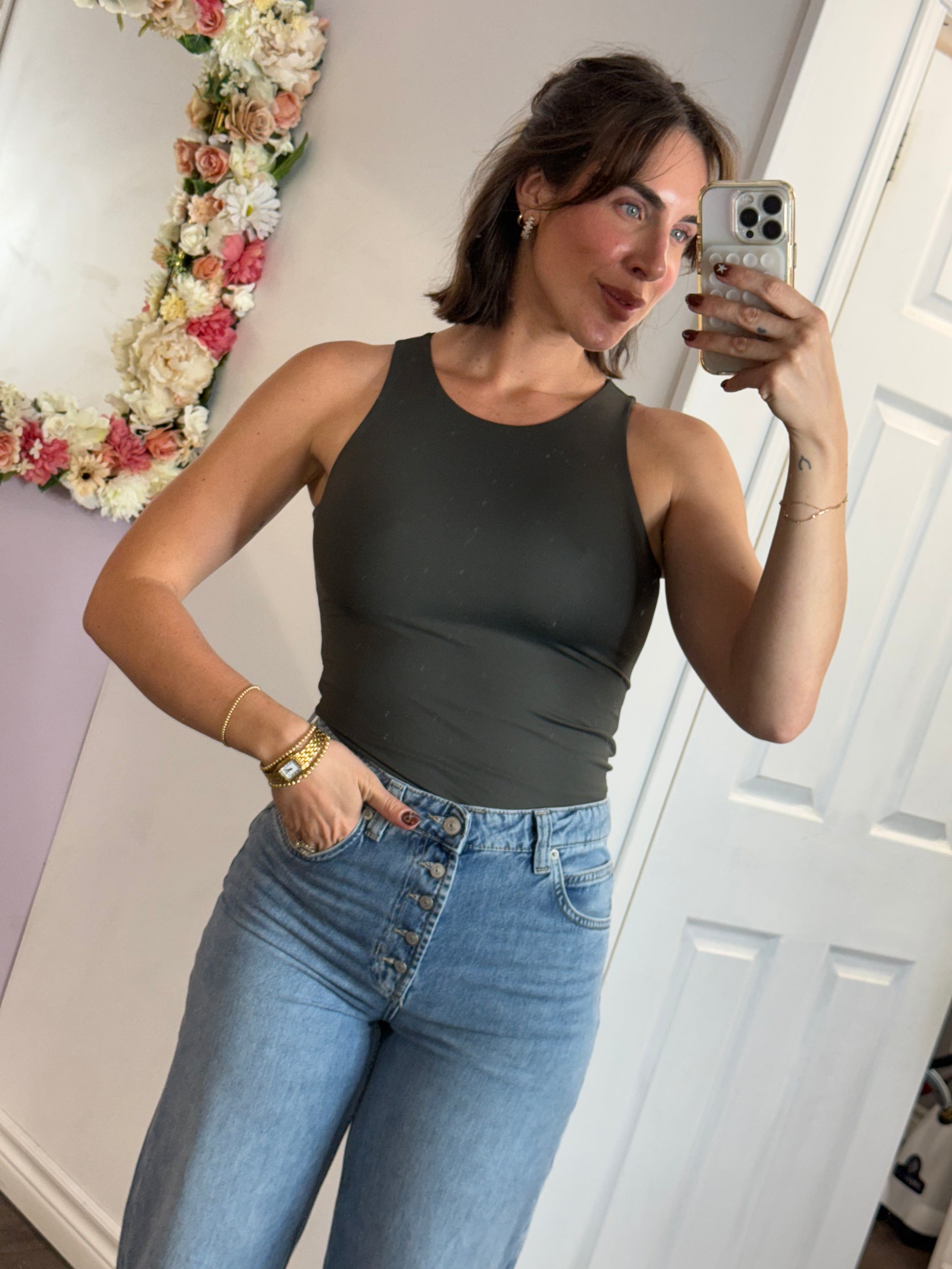 Maria 23 Tank Top | Dark Forest