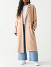 The Riley Double Breasted Trench in Taupe