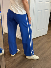Valencia Pull-On Track Pant | Bluebell & White