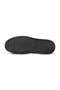 Suede Shearling Boot in Black