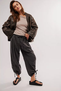 Hadley Poplin Pant in Black