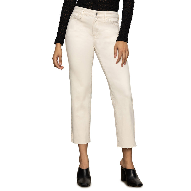 Cadence 90's Straight Crop in Light Oat