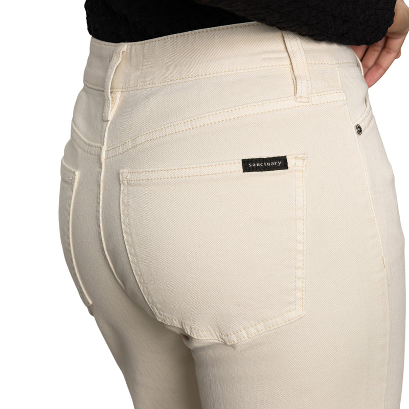 Cadence 90's Straight Crop in Light Oat