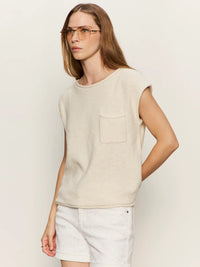 Easy Sweater Tee in Cream