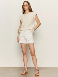 Easy Sweater Tee in Cream