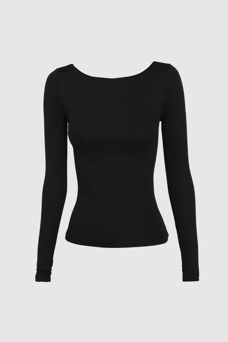 Caden Top in Black