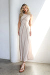 Cynthia Maxi Dress in Beige