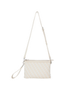 Bag08CB Crossbody Bag in Milk Creme Metallic White