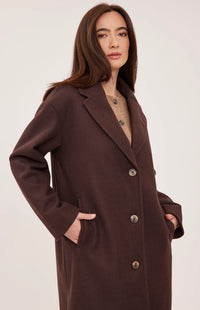 Agatha Coat in Chocolate