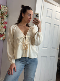 Estelle Tie Front Blouse