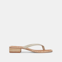 Barty Sandal in White Leather