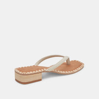 Barty Sandal in White Leather