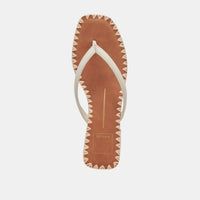 Barty Sandal in White Leather